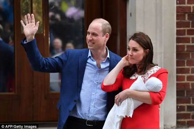 william e kate con il royal baby