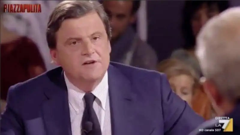 carlo calenda vs antonio padellaro a 'piazzapulita' 3