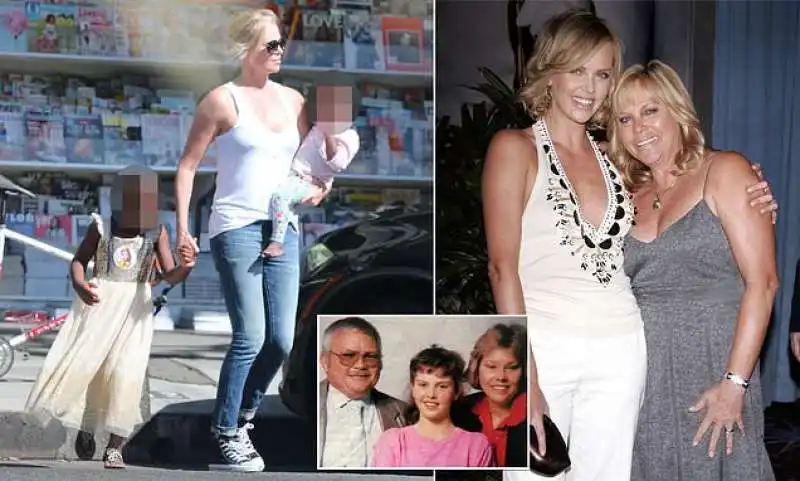 CHARLIZE THERON IL FIGLIO JACKSON E I SUOI GENITORI