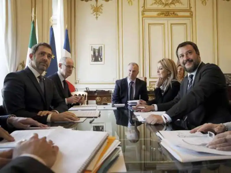 CHRISTOPHE CASTANER E MATTEO SALVINI A PARIGI