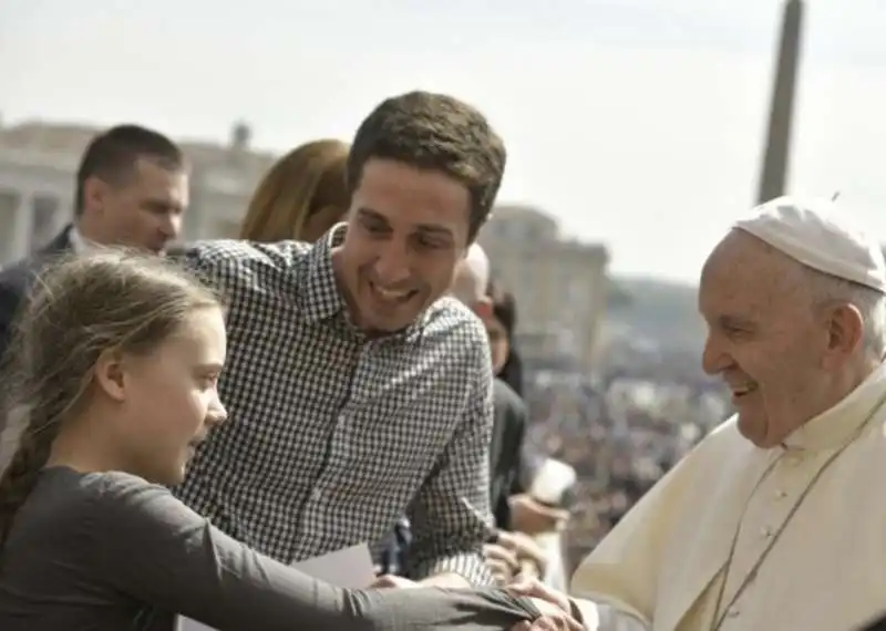 greta thunberg incontra papa francesco 1