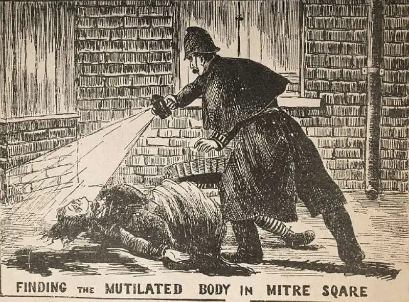 il ritrovamento del corpo di catherine eddowes   illustrazione