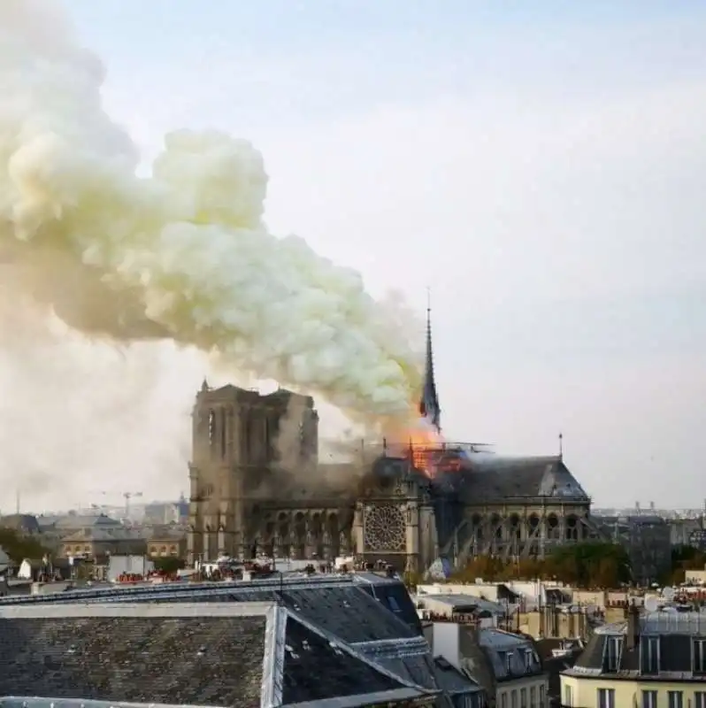 incendio notre dame parigi 11