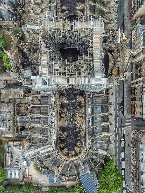 la cattedrale di notre dame dopo l incendio 5