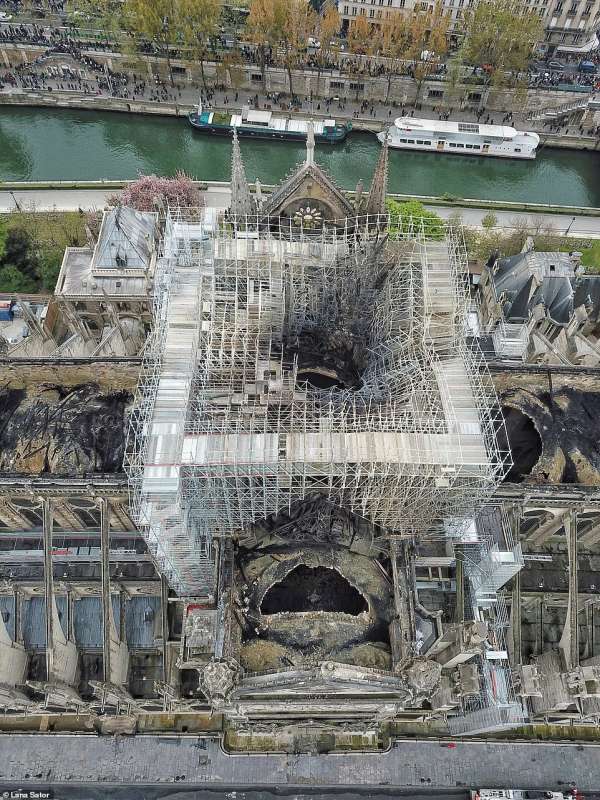 la cattedrale di notre dame dopo l incendio 7