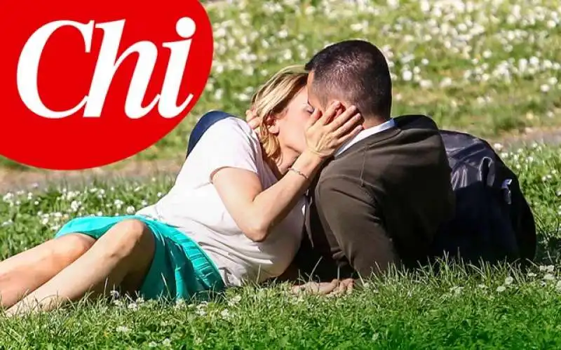 LUIGI DI MAIO E VIRGINIA SABA A VILLA BORGHESE