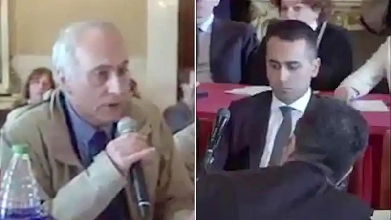 luigi di maio in imbarazzo davanti ad alessandro marescotti a taranto 2