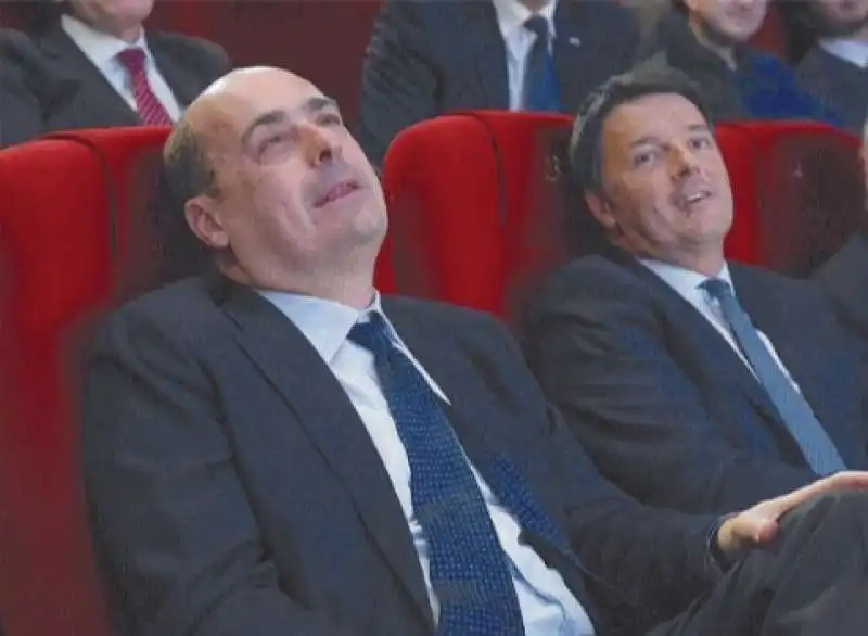 NICOLA ZINGARETTI E MATTEO RENZI