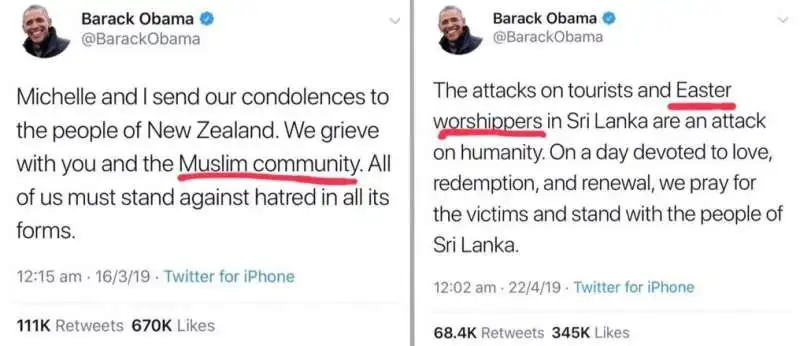 obama tratta diversamente cristiani e musulmani