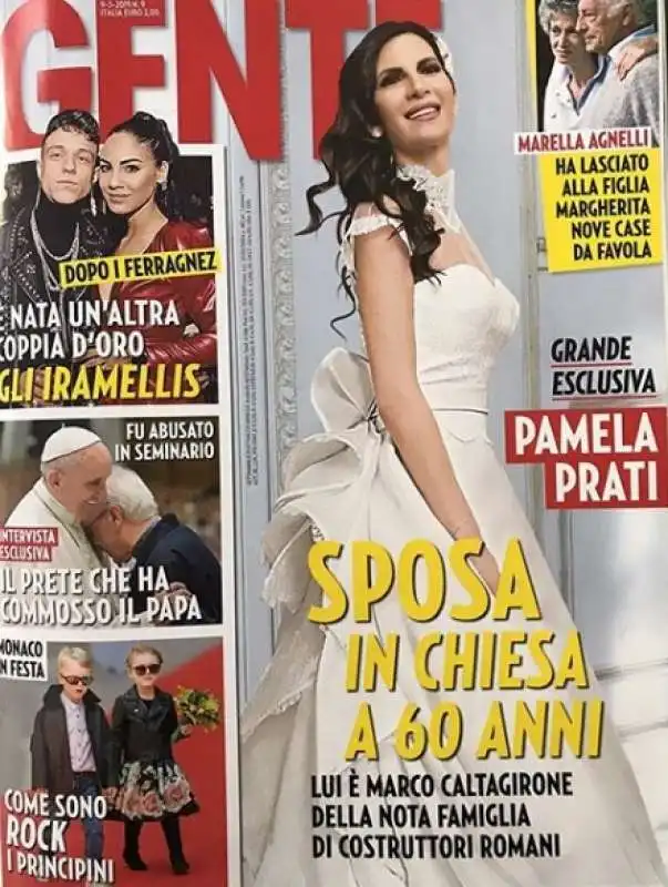 pamela prati sposa su gente copertina marco caltagirone 