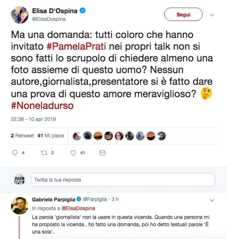 parpiglia sulla storia di pamela prati