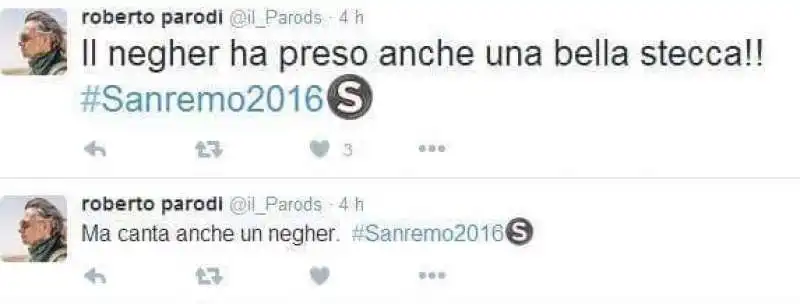 ROBERTO PARODI TWEET