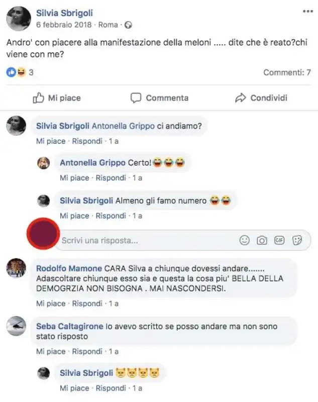 silvia sbrigoli pro meloni