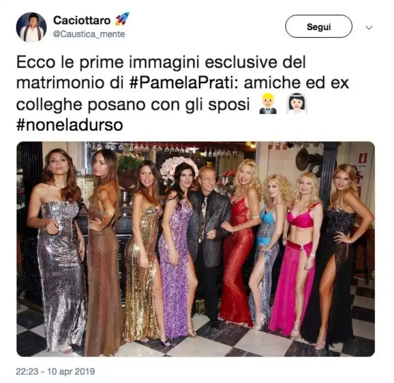 tweet sul caso pamela prati 