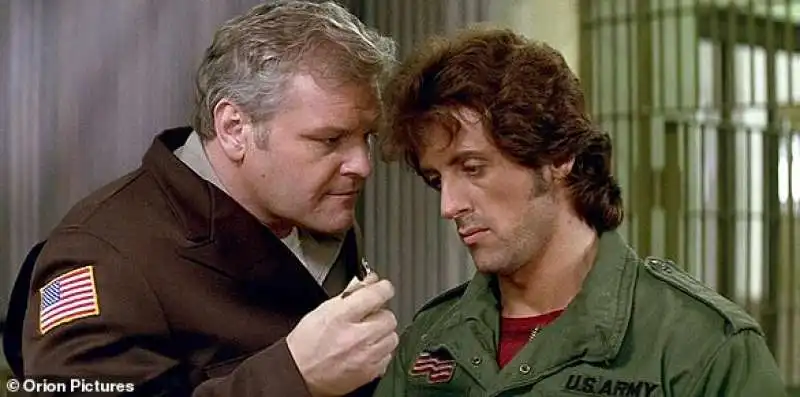 brian dennehy e sylvester stallone in rambo