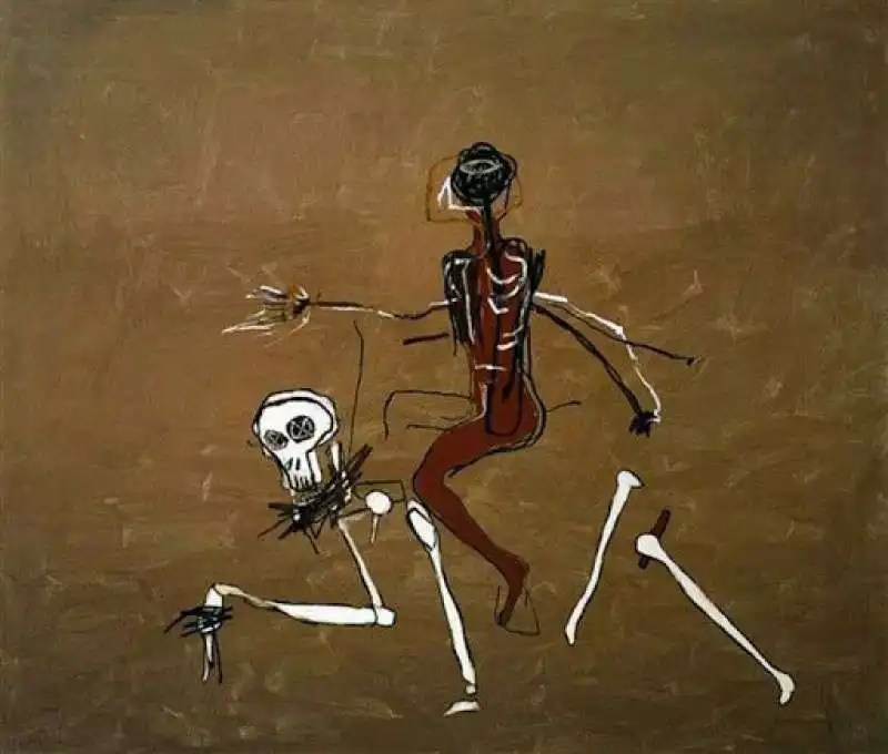 cavalcando con la morte jean michel basquiat