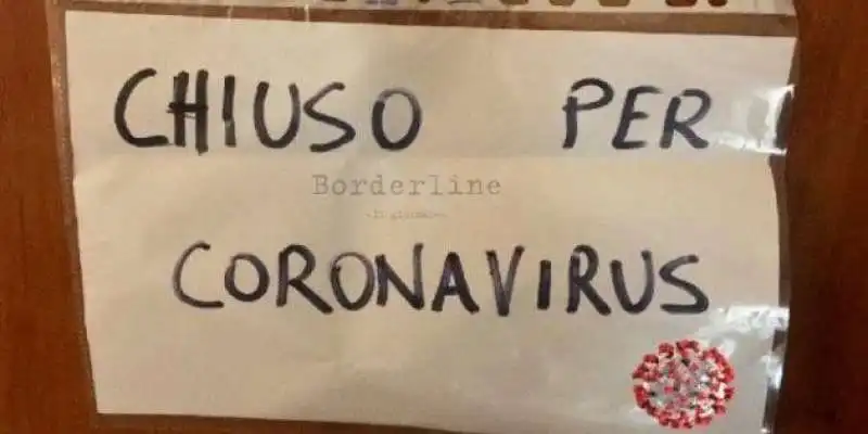 chiuso per virus 