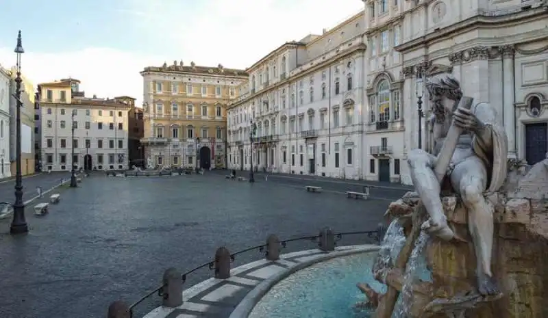 coronavirus   le foto di roma vista dal drone 11