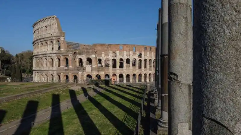 coronavirus   le foto di roma vista dal drone 18