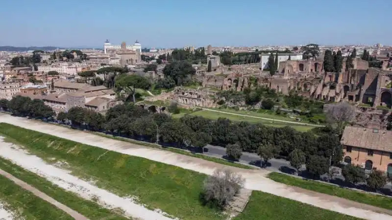 coronavirus   le foto di roma vista dal drone 25