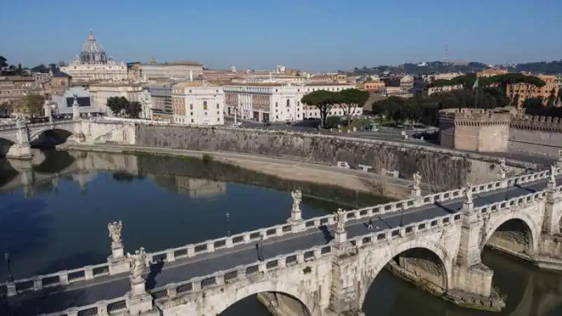 coronavirus   le foto di roma vista dal drone 27