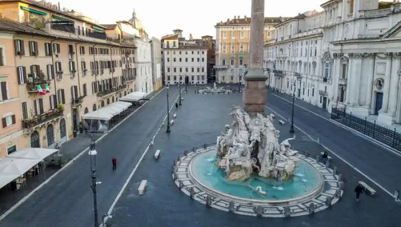 coronavirus   le foto di roma vista dal drone 9