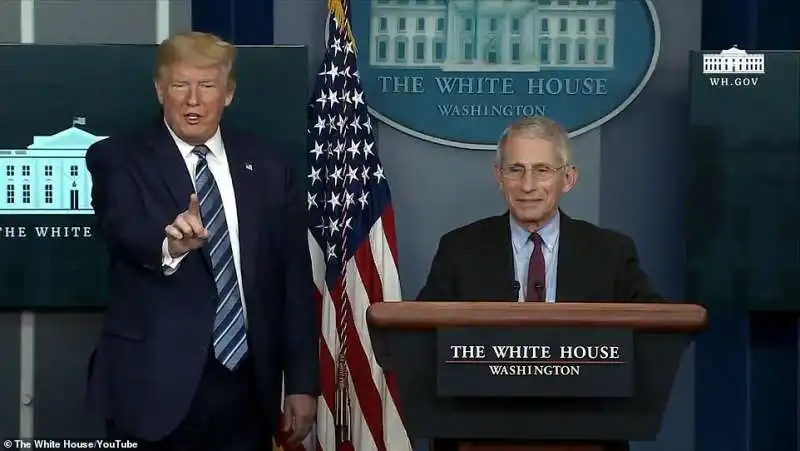 donald trump e anthony fauci