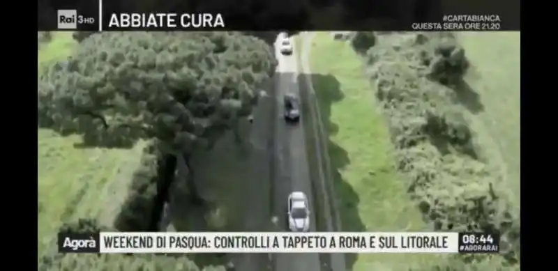 drone all  inseguimento dei runner agora