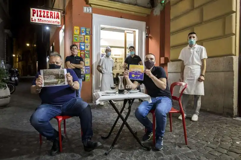 emerganza coronavirus, protesta ristorazione a roma risorgiamo italia 13