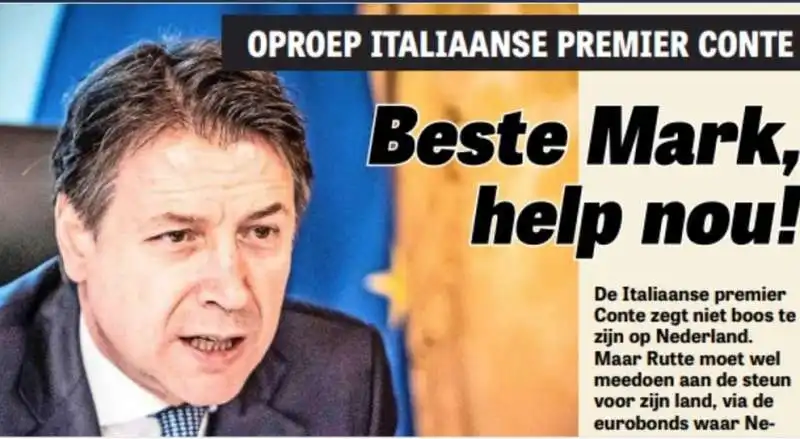 giuseppe conte intervistato da de telegraaf