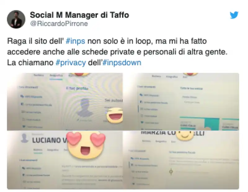 il sito dell'inps in tilt 2