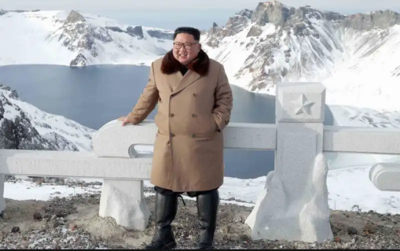 kim jong un sul monte paektu