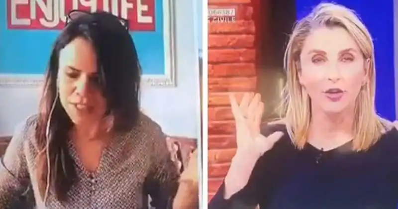 mariangela pira non trova gli occhiali in diretta