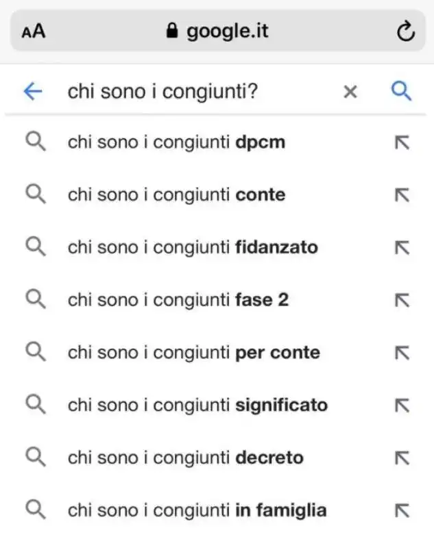 ricerche google congiunti