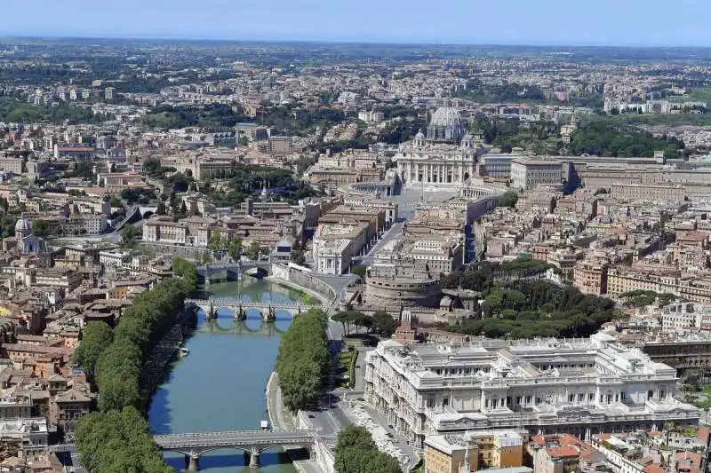 roma dall'alto durante il lockdown foto mezzelani gmt 13