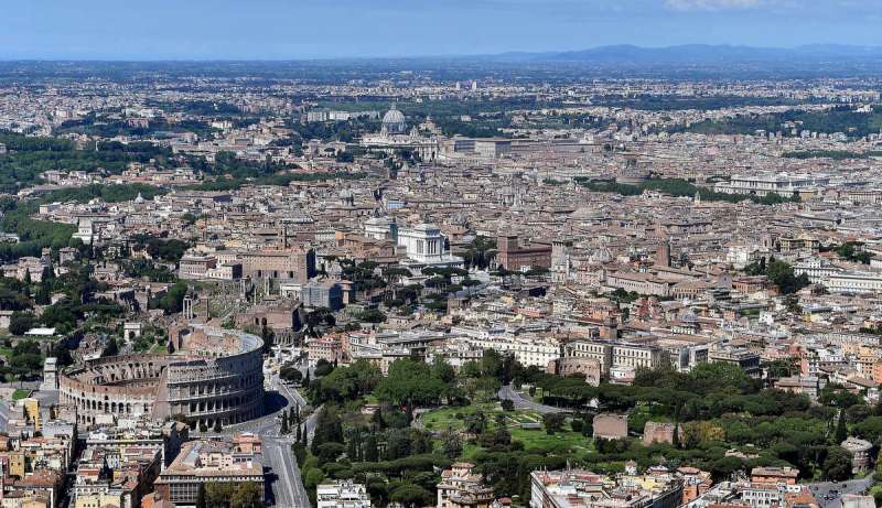 roma dall'alto durante il lockdown foto mezzelani gmt 22