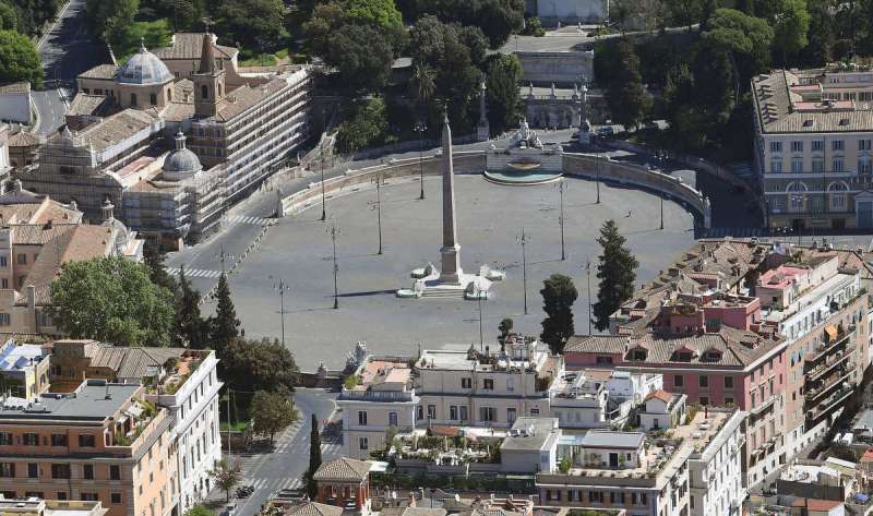 roma dall'alto durante il lockdown foto mezzelani gmt 26