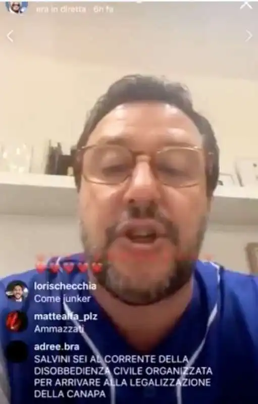 salvini dirette instagram  1