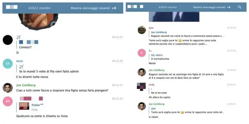 TELEGRAM - REVENGE PORN E PEDOPORNOGRAFIA  