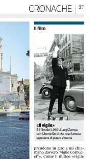 Alberto Sordi nella foto sul Corriere