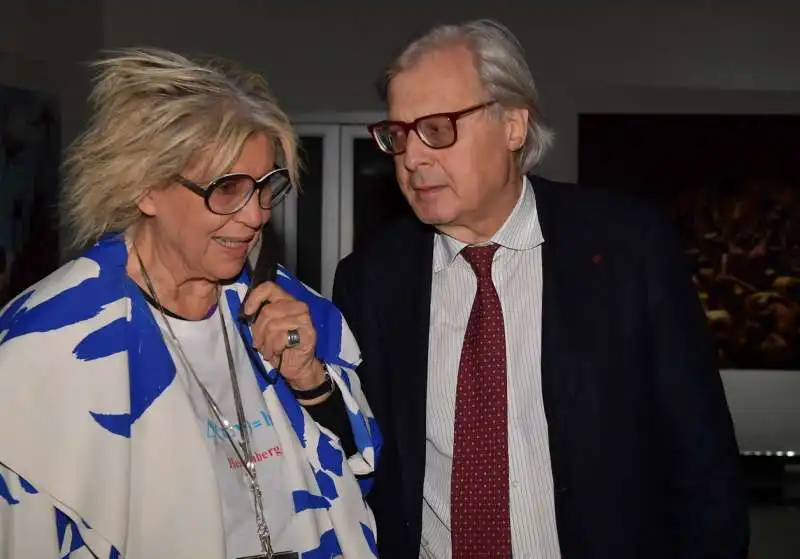 alda fendi e vittorio sgarbi  foto di bacco