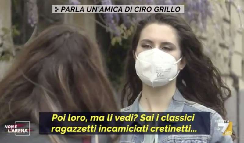 amica di ciro grillo a non e' l'arena 3