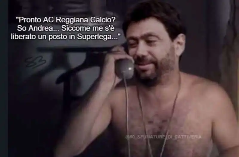 ANDREA AGNELLI E LA SUPER LEGA - MEME