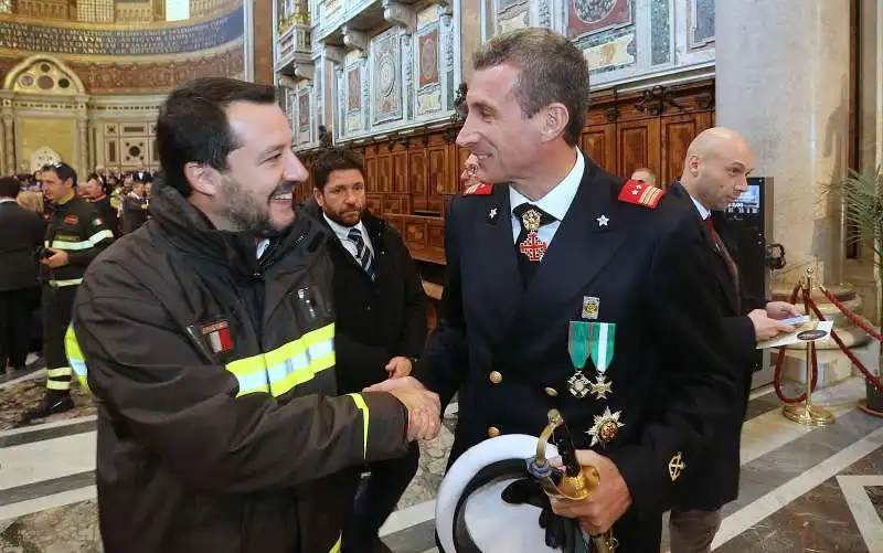 antonello ciavarelli con matteo salvini