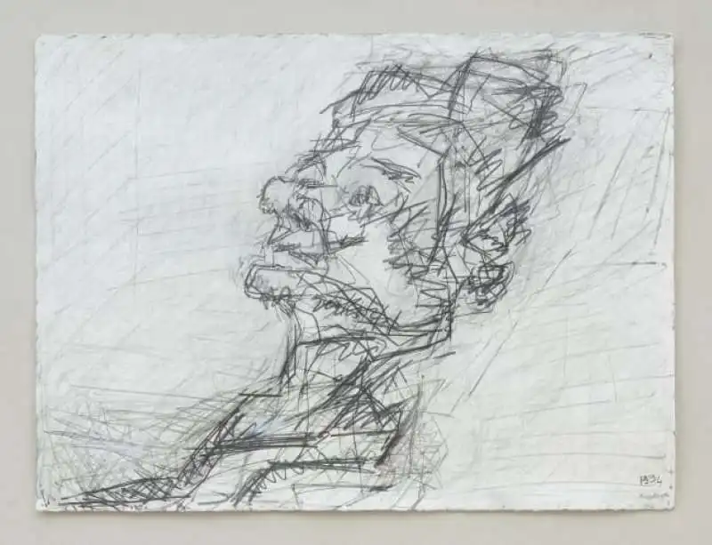 benbrown frank auerbach reclining head of julia ii 1994