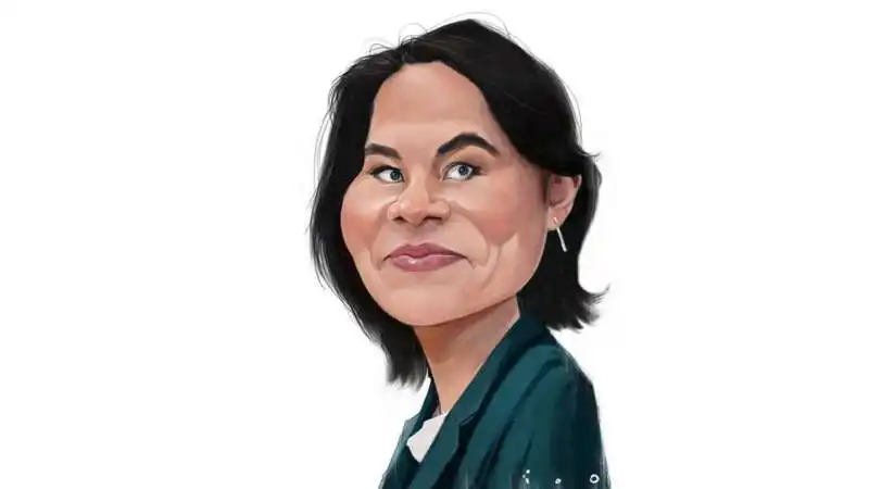 caricatura di annalena baerbock