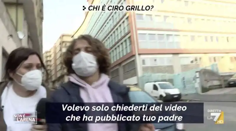 ciro grillo intercettato da non e' l'arena 2