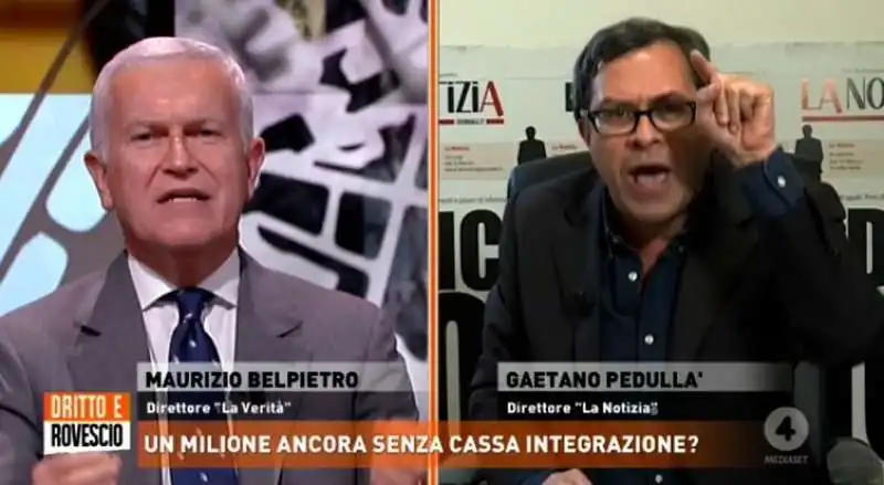 gaetano pedulla' vs maurizio belpietro 1