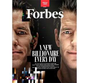 gemelli winklevoss sulla copertina di forbes