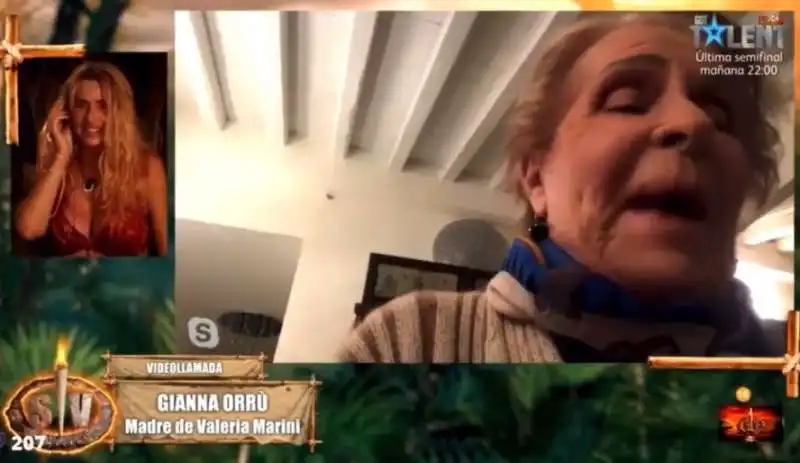  gianna orru' parla con la figlia valeria marini a supervivientes 6